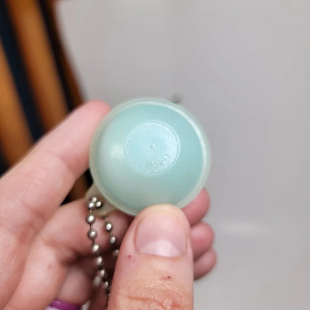 Tupperware Keychain Mini Wonderlier Bowl Sheer Pastel Blue Miniature Vintage 70s
